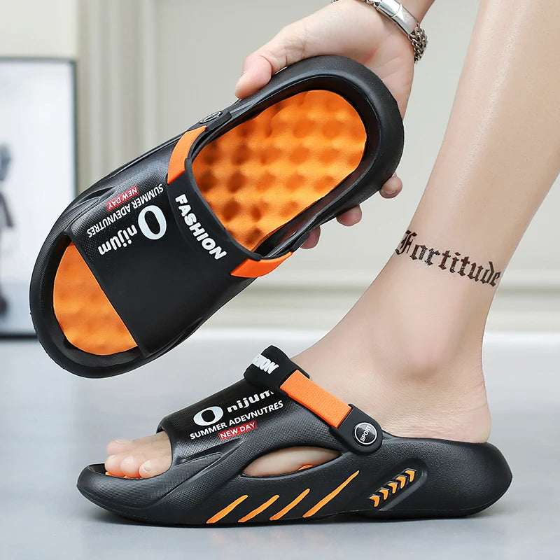 Men Sandals New Summer EVA Soft-soled Platform Slides Slippers Indoor Outdoor Walking Beach Shoes Flip Flops Mens Shoes