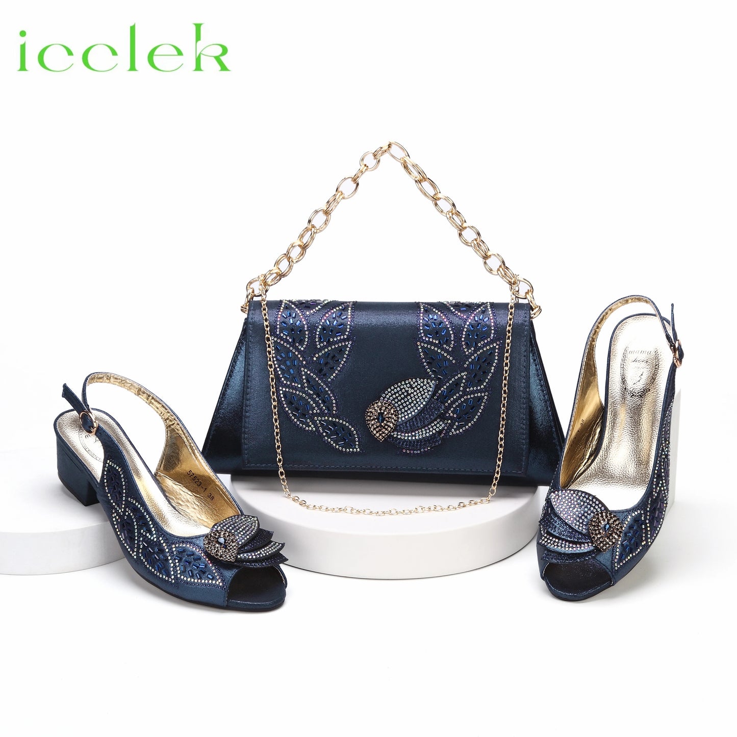 New Arrival Purple Color Women Peep Toe Sandals Shoes Matching bag Set For Mature Offices Ladies in Dress