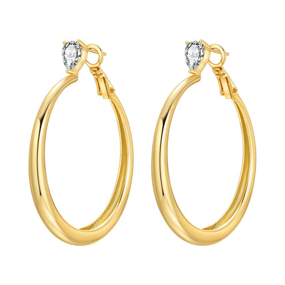 Original 925 Sterling Silver Heart Vintage Luxury Earrings Fashion 18K Gold Hoop Earrings for Women Piercing Jewelry Aretes 2026
