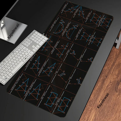 Stock Market XXL Mouse Pad 900x400 Chart Pattern Mousepads Keyboard Gaming Desk Mat Mice Computer Accessories Mouse Mat Carpet
