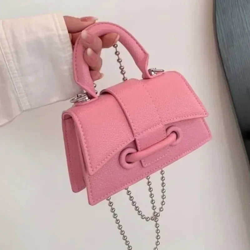 Pu Leather Vintage Women Silver Chic Crossbody Bag Luxury Designer Small Shoulder Bags Fashion Gold Mini Coin Purse Cute Handbag