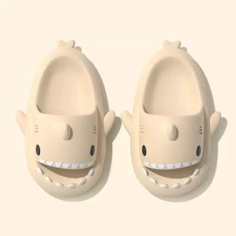 Men Shark Slippers Summer Women Slides Home Bathroom Flip Flops Couples Soft Anti-Skid Shoes Adults Outdoor Cute Beach Sandals