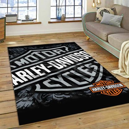 27 Style Harley-y Motorcycle Logo Rug Carpet for Living Room Bedroom Home Decor,floor Mat Non-slip for Sofa Doormat Gift kids