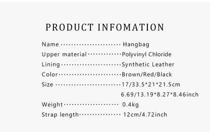 CH Large Capacity Commuter Travel Handbag Luxury Brand Fashion Texture Letter Printed Women's Shoulder Bag