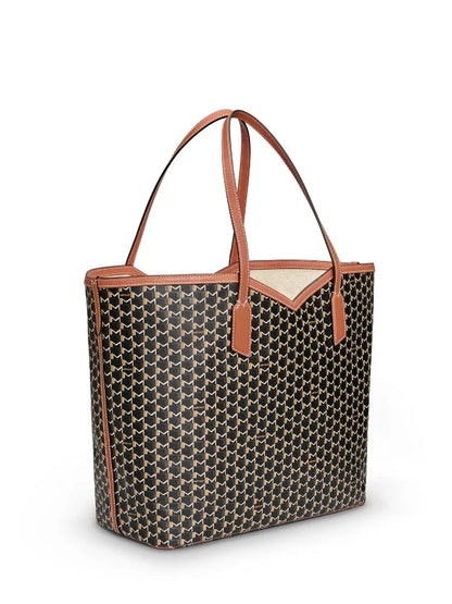 Luxury Brand Tote Bag Woman Classic Monogram Print Coated Canvas Handbag Large Capacity Shoulder Bag With Removable Zipped Pouch