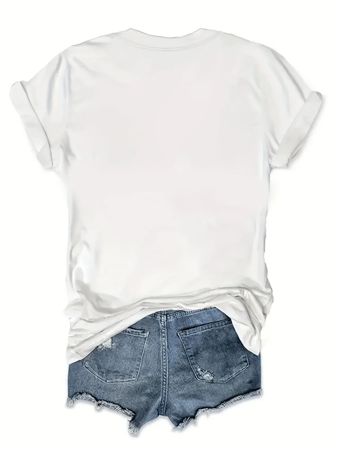 Short-sleeved Western Cowboy Series Printed T-shirt Fashionable and Trendy Casual and Versatile Regular Length for All Seasons