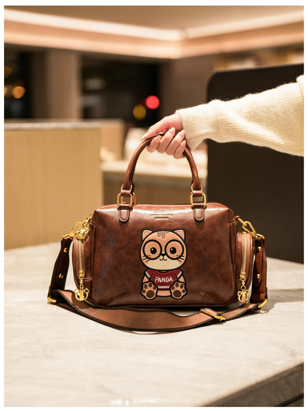 Fashion Luxury Brand Ladies Shoulder Bag Cartoon Bear Women's Crossbody Bag High Quality Tote Bag Waterproof Women's Hanbags