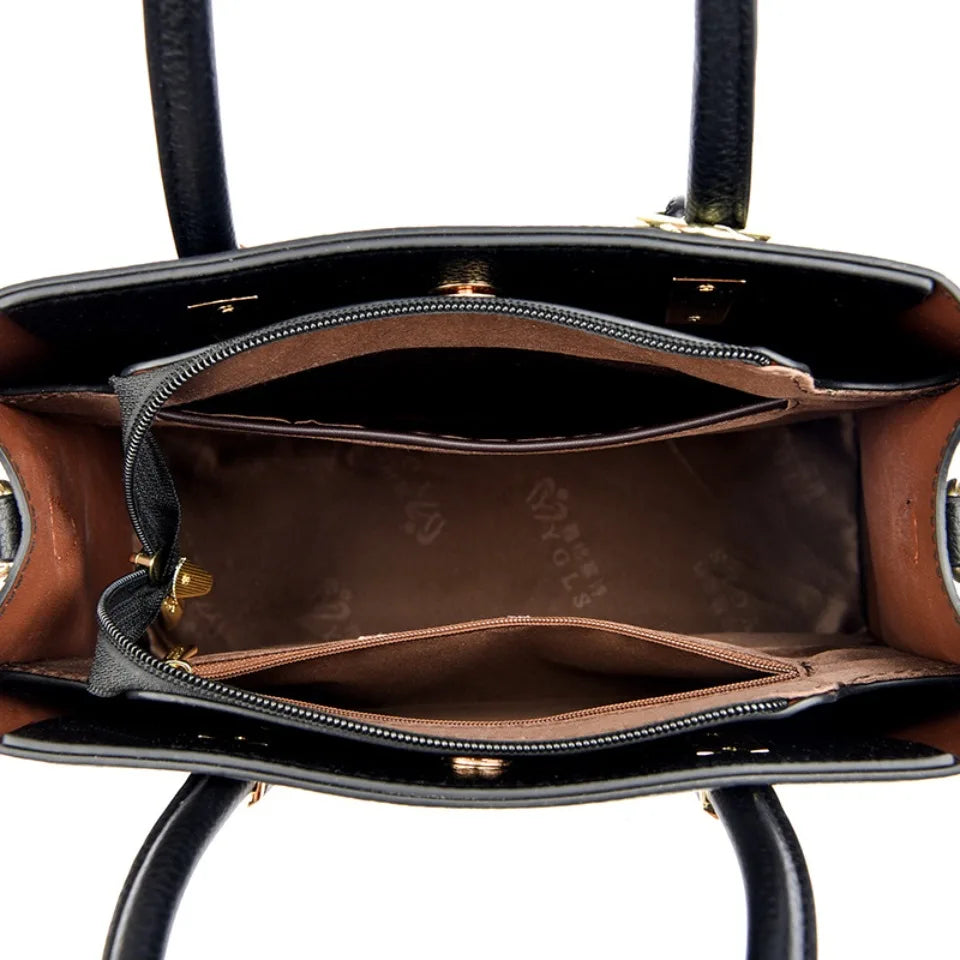 Genuine Brand Top Quality Leather Shoulder Crossbody Bags for Women Luxury Handbags Women Bags Designer Large Capacity Tote Bag