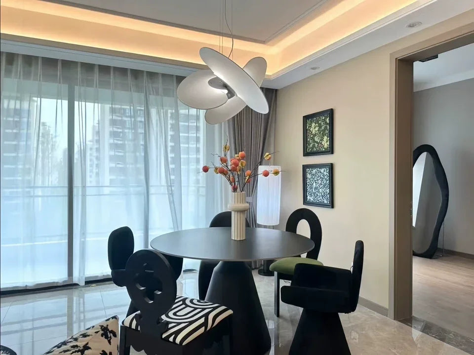 Nordic Designer Silk Pendant Light for Bar Restaurant Shop Study Room Bedroom Dining Room Living Home Decoration Indoor Lighting