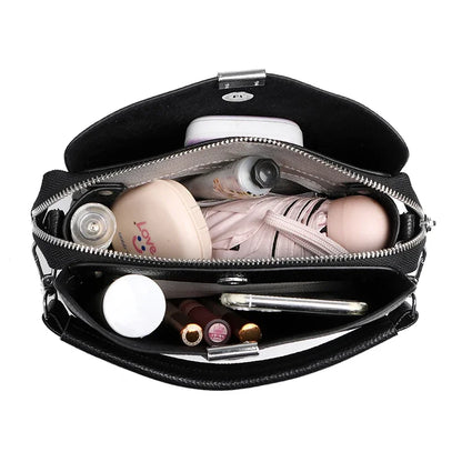 100% Genuine Leather Women Handbags Cowhide Women Shoulder bag Fashion Luxury Ladies Messenger Bags High Quality Female Tote bag