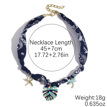 European and American Cross-Border Summer Scarf Necklace with Premium Feel, Multi-Pendant Pearl, Versatile, Light Luxury Silk Sc