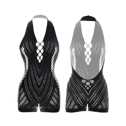 Sexy Women Fishnet Hollow Out Cover Up Dress See Through Bodycon Beach Swimwear Summer Style