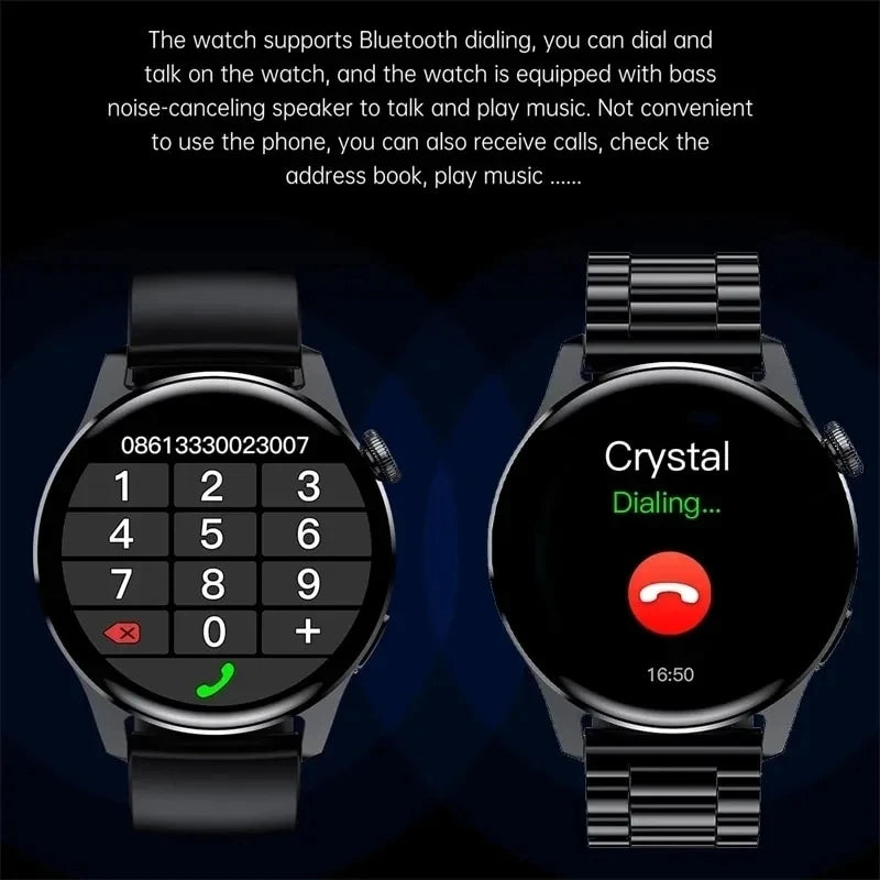 New Watch 5 Pro for Men Smart Watch Bluetooth Call Sports Fitness Men's Wristwatch Heart Rate Monitor Waterproof Smartwatch Hw12