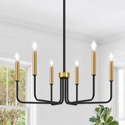 Retro Loft Candle Chandeliers Light Simple Iron Chandelier Pendant Lights for Living Room Dining Room Suspension Lamp AC110-260V