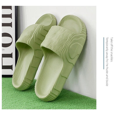 Summer Lightweight Beach Slides For Men Women Non Slip Soft Sole Solid Color Casual Sandals Couple Outdoor Slippers