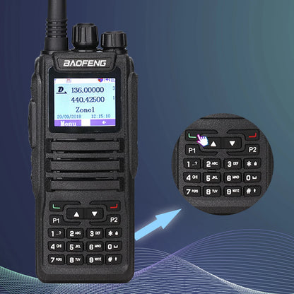 Baofeng DMR Mobile Radio Walkie Talkie Transceiver Analog & Digital DM 1701 Tier1+2 Dual Time Slot Open GD77 Dual Band Ham Radio