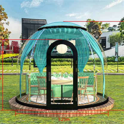 【Best-selling】Detachable Contemporary Villa/Mall Camping Outdoor Spherical Hotel Geodesic Glamping Bubble House Dome Tent