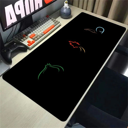 Mouse Pad Large Desk Mat Pokemones Anime Playmat Gaming Mouse Pad 900 × 400 Xxl Mousepad Speed Computer and Office Gamer Cabinet