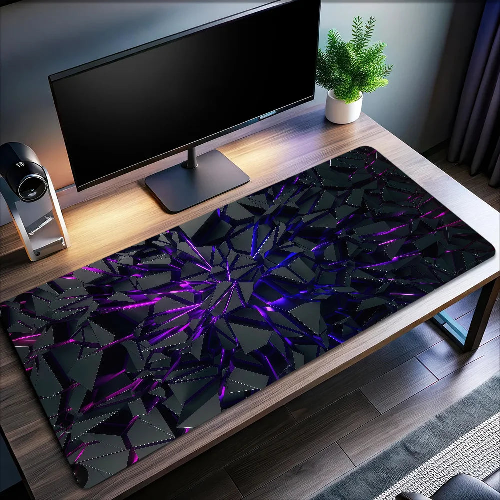 Colorful 3D Geometry Pattern Mouse Pad Non-slip Thickened Large Writing Lockedge Office Student Gaming Cushion MousePad