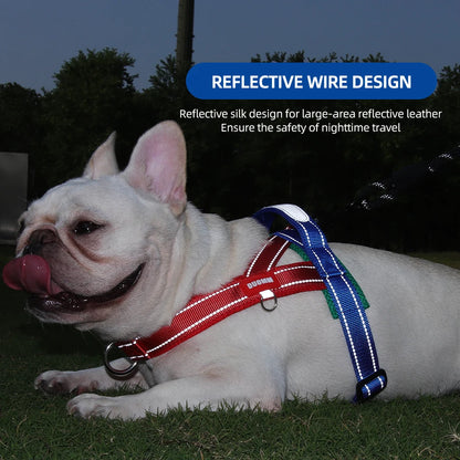 Dog Harness No Pull Saddle-Style Small Medium Dogs Walking No Choke Bichon Outdoor Safety Reflective Vest Pet Chest Harness