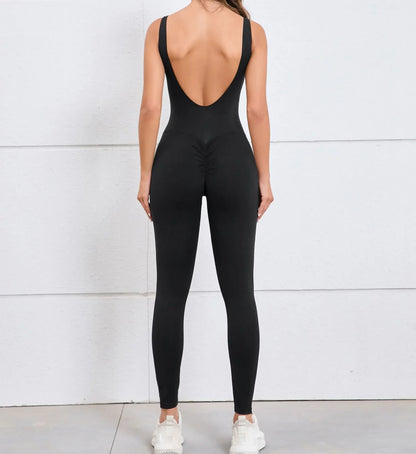 Gym Jumpsuit Woman Padding Sports Overalls for Women Push Up Rompers for Woman Clothes Monos Mujer Gray Coffee Navy Black Red