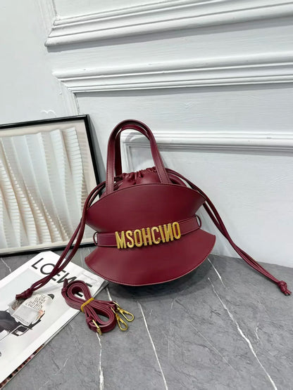 2026 New Fashion Square Diaper Bag Ladies Satchel Handbag Textured Leather Original Retro Crossbody Shoulder Purse Designer