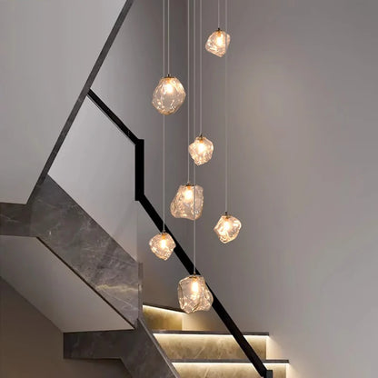 Modern Stair chandelier Pendant lights indoor lighting Ceiling lamp hanging light led Chandeliers for living room indoor lightin