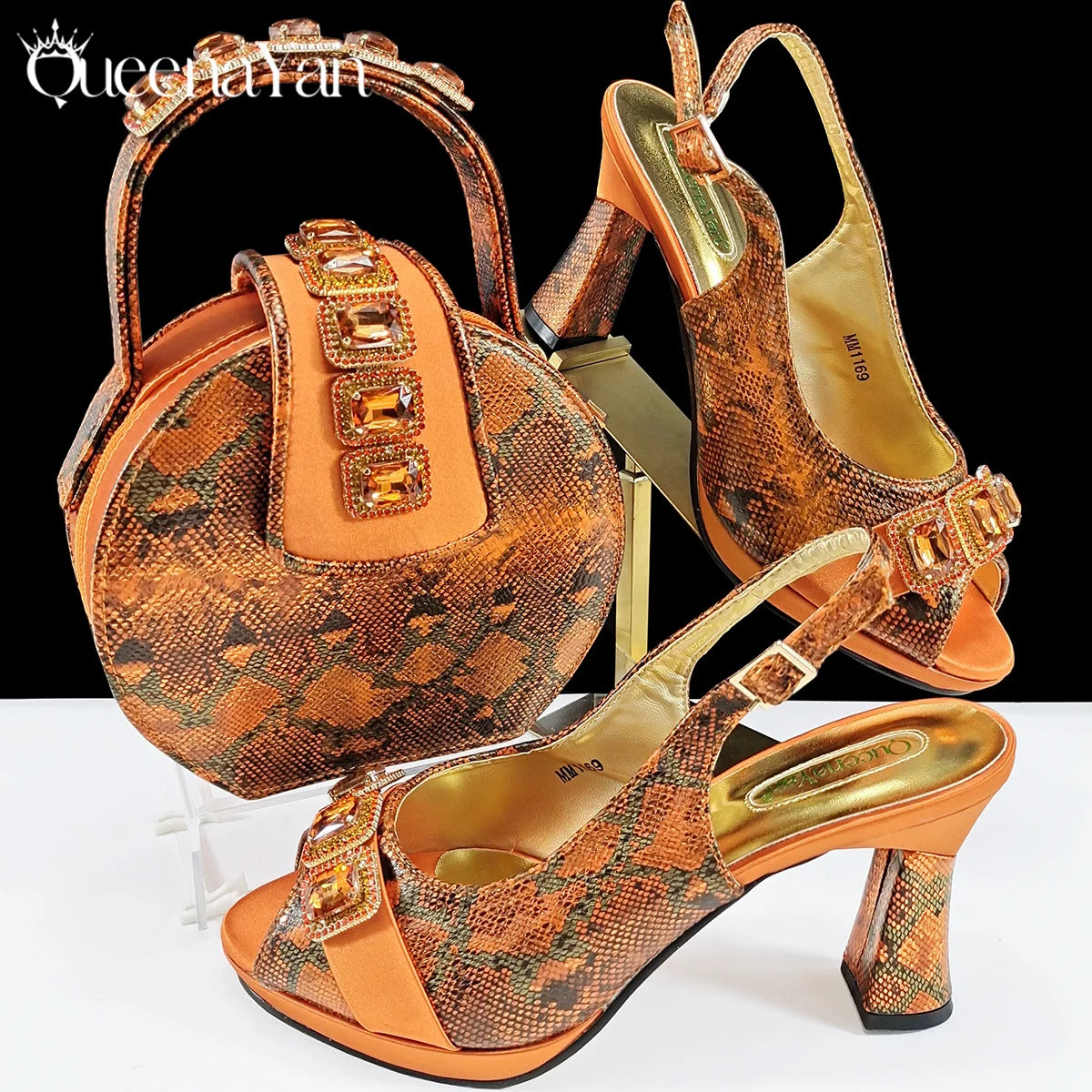 INS-Inspired Italian Design Elegant Women High Heel and Bag Nigeria Wedding Party Shoes and Bag–Fashionistas Exclusive Products