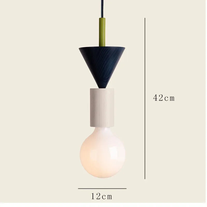 Fast Shipping Nordic Wood LED Pendant Lights Kitchen Home Decor Hanging Lamp Restaurant Ceiling Chandelier Lustre Light Fixture