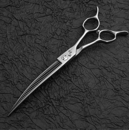 Fenice Master Series 7.25 Inch Multi-Functional Pet Dog Grooming Magic Scissors Curved Chunker Shears Tools JP440C 75%-80% Trim
