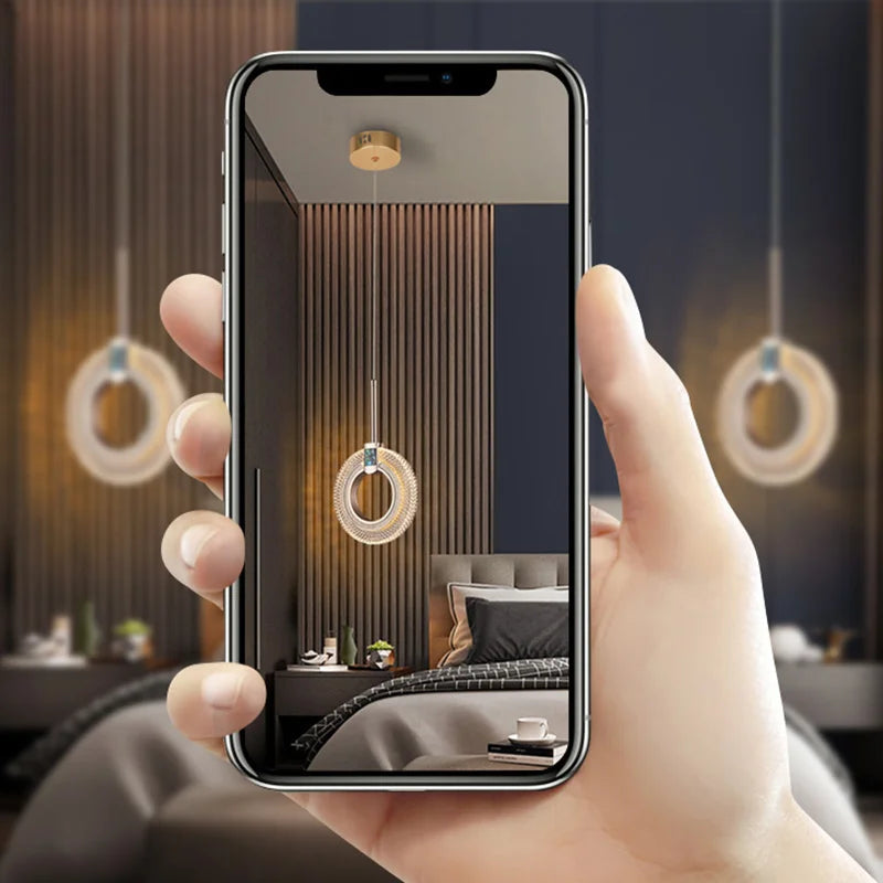Modern Crystal LED Pendant Lamps Indoor Lighting For Home Decor Led Lights Living Room Bedroom Bedside Hanging Lamp
