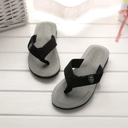 Men Flip Flops Beach Sandals Summer Slippers Non-Slip Casual Flat Shoes 2024 Slippers Indoor House Shoes For Men Outdoor Slides