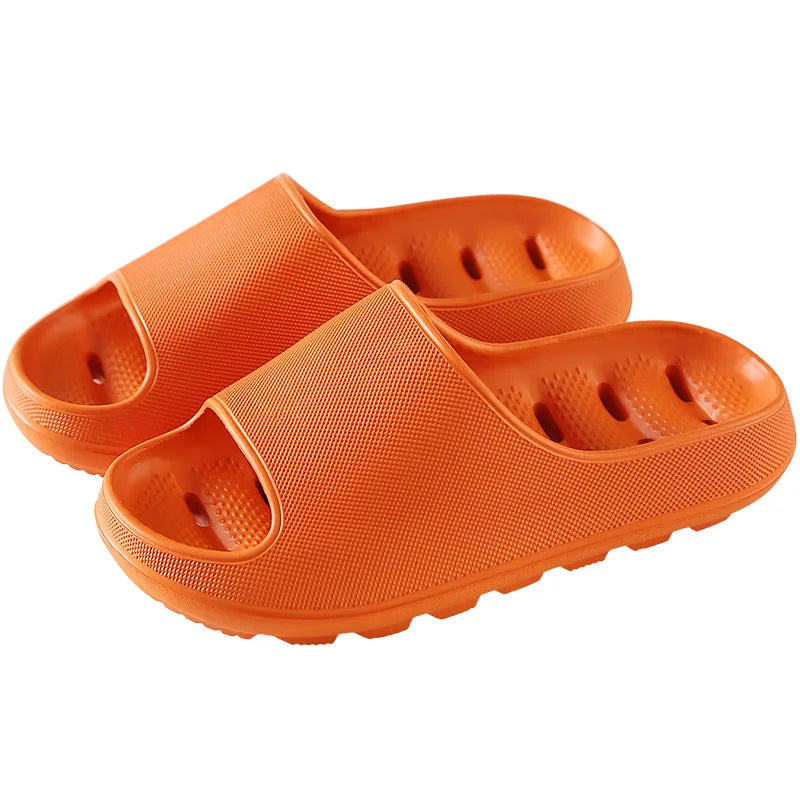 Men's Bathroom Bathing Slippers Women's New Summer Indoor Home Eva Anti-Slip Anti-Odor Couple Shower Leakage Quick-Drying Slippers for Women
