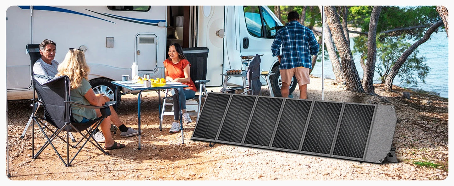 CTOLITY XP2000 Power Station 2400W 2048Wh 640000mAh & 2PCS SP200-E 200W Foldable Solar Panel, LiFePO4 Outdoor Emergency Supply