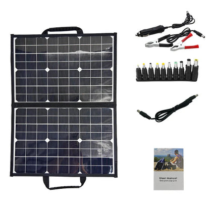 Solar Panel Kit Complete Outdoor 1000W Foldable Solar Power Station Portable Generator Charger 18V for Car Boat Caravan Camping