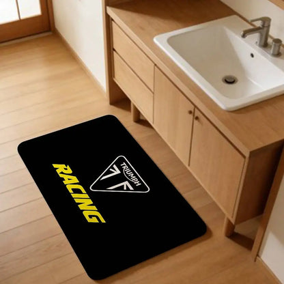 T-Triumph Motorcycle Logo Room Mats Retro Multiple Choice Living Room Kitchen Rug Non-Slip Welcome Rug