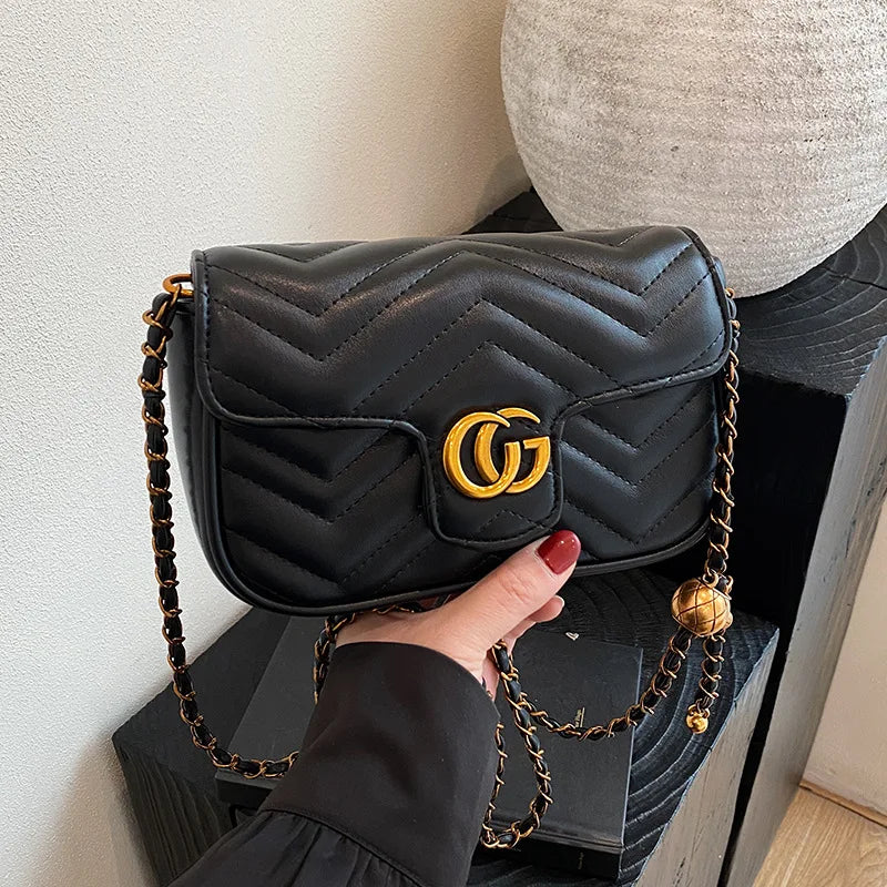 2026 Light Luxury Fashion Women'S  Shoulder Crossbody Bag Niche New Underarm Bag Fashionable Chain Bag Handbag Bag For Women