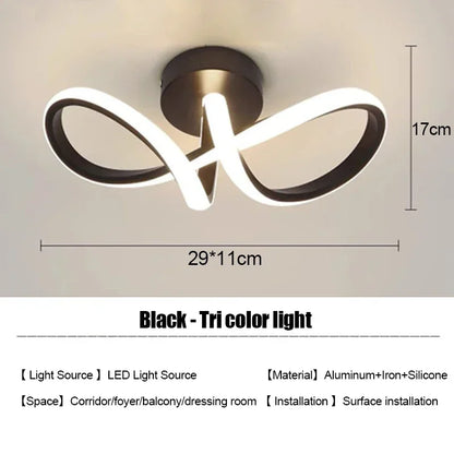 LED Strip Aisle Ceiling Lights Modern Minimalist Living Room Lamps For Balcony Entrance Home Decor Fixtures various styles