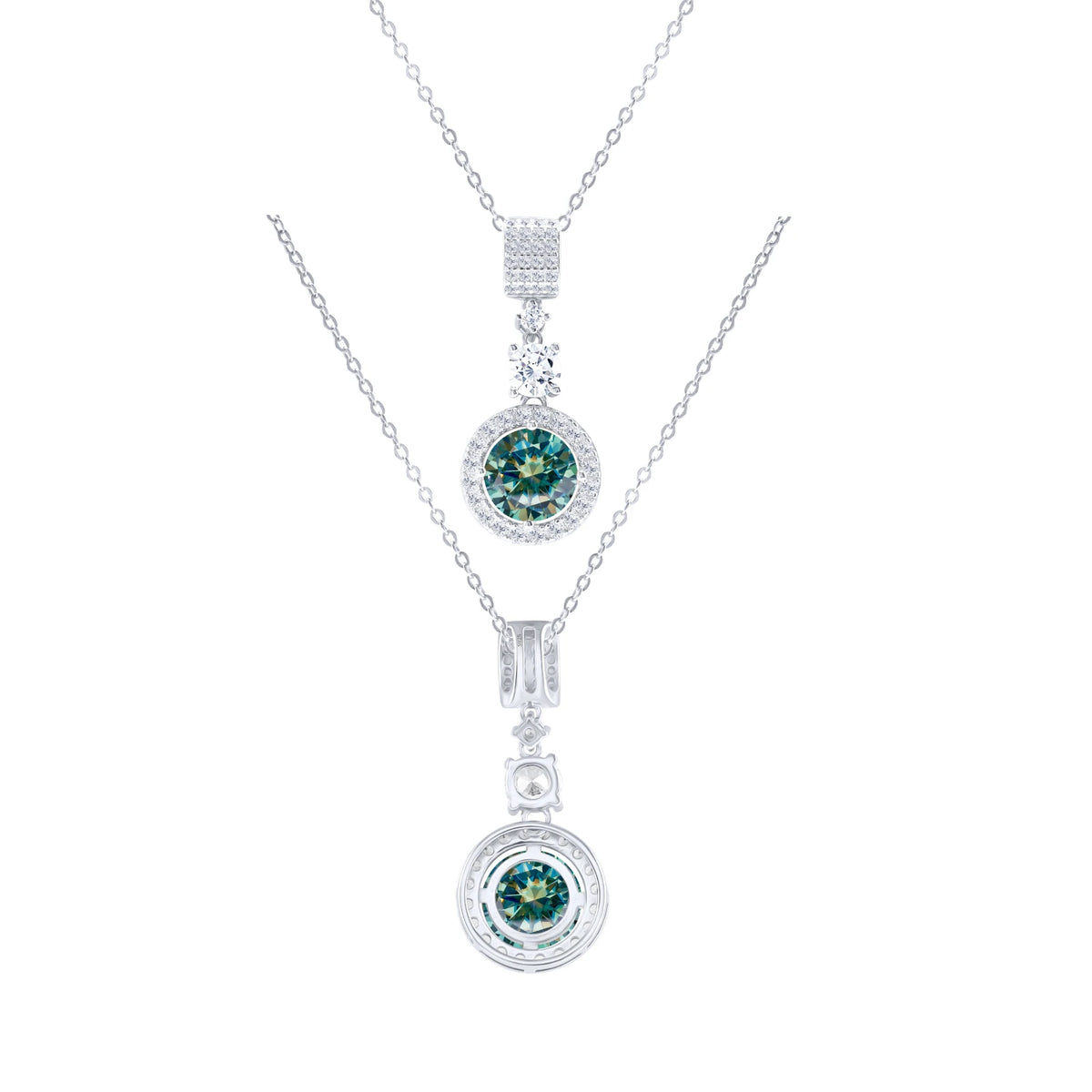 TY 5CT DColor Moissanite 925 Sterling Silver Pendant Necklace Fine Jewelry Necklace Women Fashion Accessories For Party Wedding
