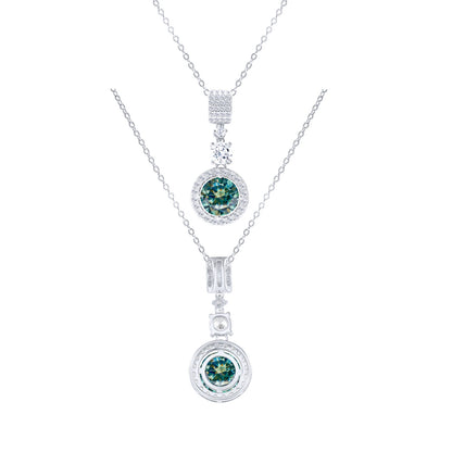 TY 5CT DColor Moissanite 925 Sterling Silver Pendant Necklace Fine Jewelry Necklace Women Fashion Accessories For Party Wedding