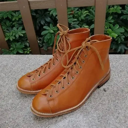 High-tooling Boots Men's Goodyear-Welted Vintage Boots Men's Retro Shoes Chelsea Fashion Trend Dress Black Desert Boots Men