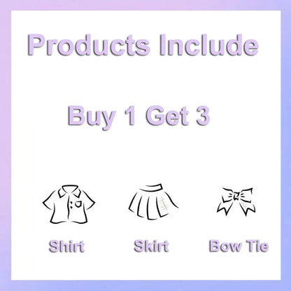 Full Set School Clothes Japanese Style Uniform Long Sleeve Jk Seifuku for Girl High Waist Pleated Skirt Anime Cosplay Schoolgirl