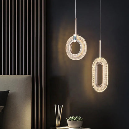Modern Crystal LED Pendant Lamps Indoor Lighting For Home Decor Led Lights Living Room Bedroom Bedside Hanging Lamp