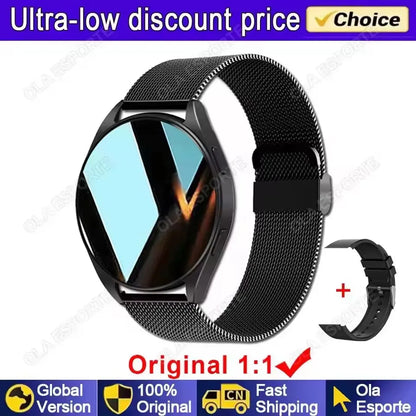 Smart Watch 1.77inch HD AMOLED Screen Bluetooth Call Health Monitor Smartwatch Men Women Fitness Sports Watches For Android IOS
