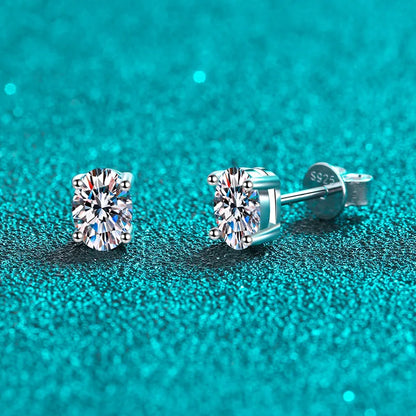 Luxury 0.5-3 Carats Marquise Heart Pear Moissanite Women Diamond Earring Stud 925 Sterling Silver Earrings for Women Jewelry New