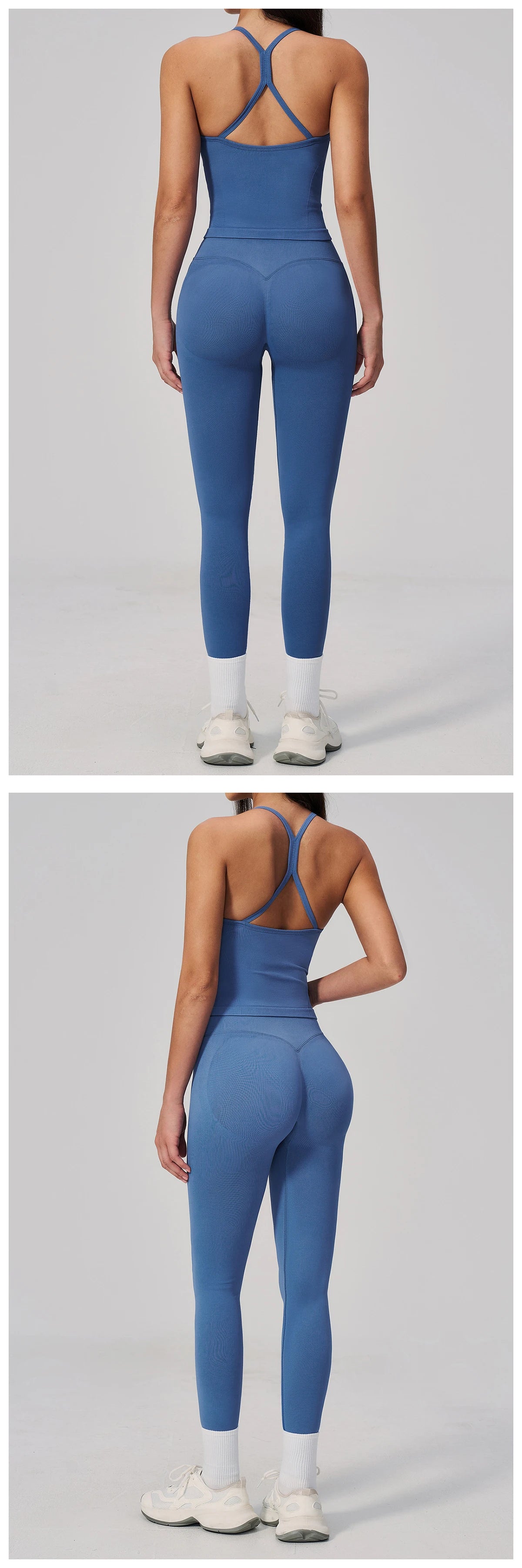 Fitness Suit 2PCS Women's Tracksuit Yoga Set Sports Outfits Gym Clothes Running Push Up Sportswear Female Workout Yoga Clothes