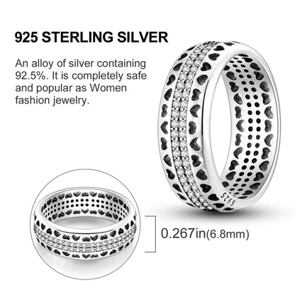 2026 New 925 Sterling Silver Rings Zircon Sparkling CZ Rings Rings For Women Original Wedding Fine Jewelry Accessories Gifts