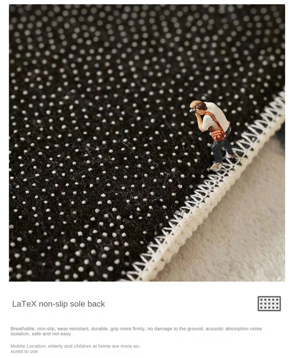 Minimalist Irregular Living Room Decoration Carpet Creative Rugs for Bedroom Large Area Baby Crawling Mat Cloakroom Plush Rug