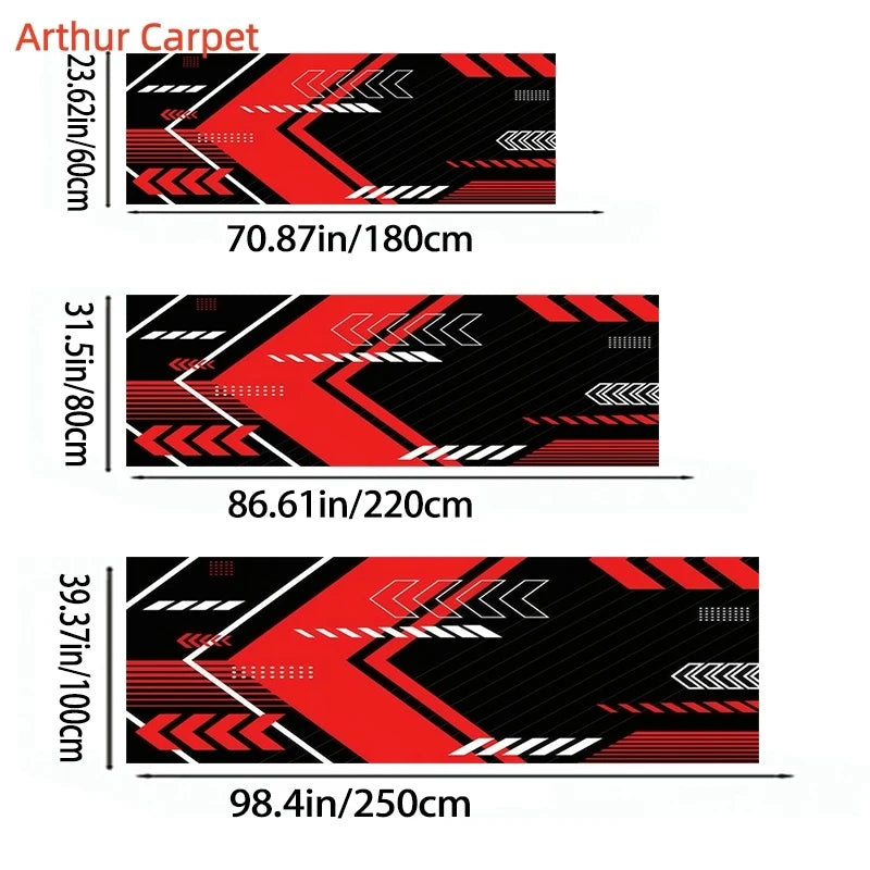VIKAMA Motorcycle Mat Motorcycle Garage Mat Oil Resistant Waterproof Wearable Rollable Racing Style Carpet