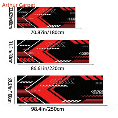 VIKAMA Motorcycle Mat Motorcycle Garage Mat Oil Resistant Waterproof Wearable Rollable Racing Style Carpet